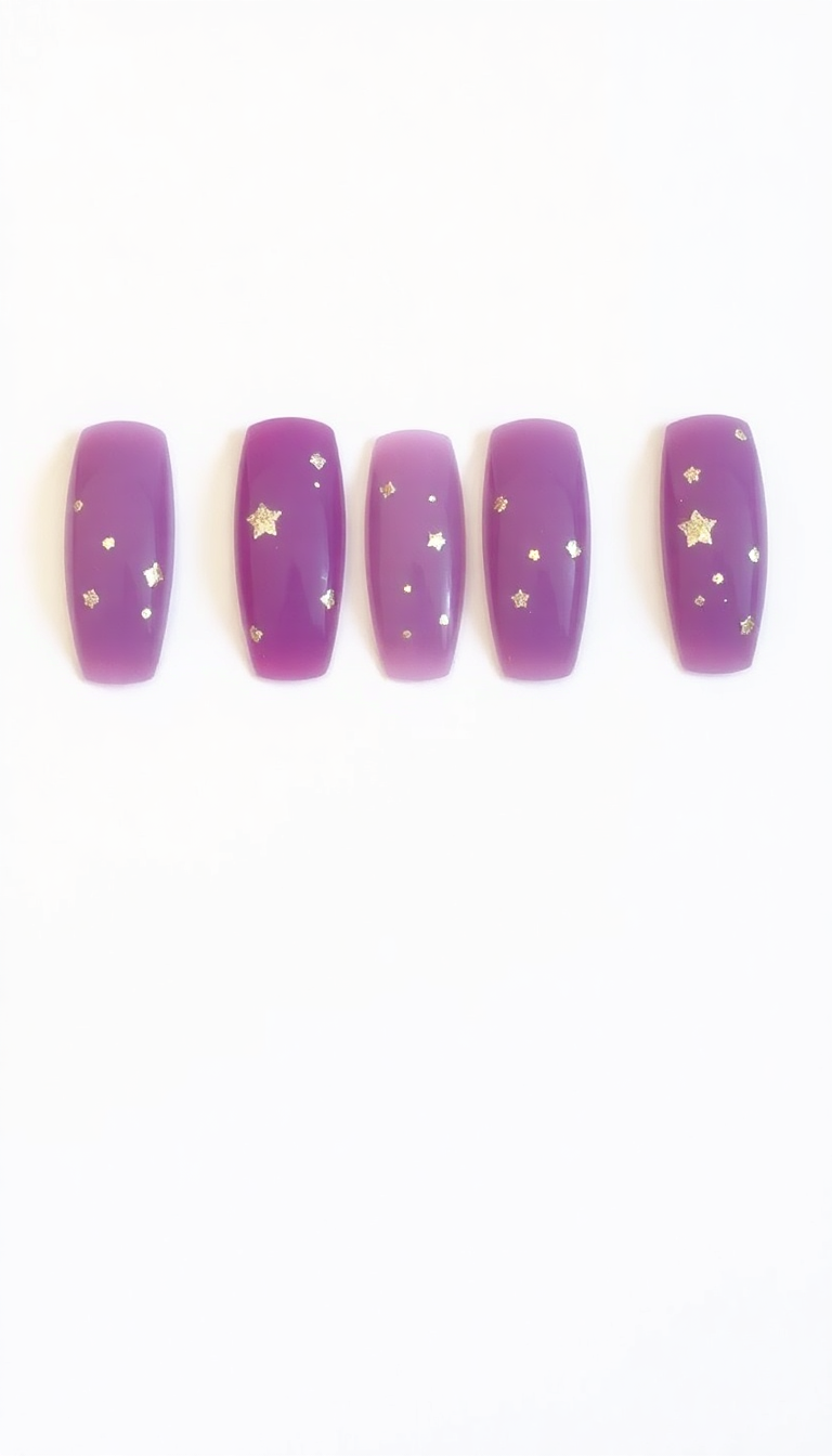 13. Violet with Gold Flakes