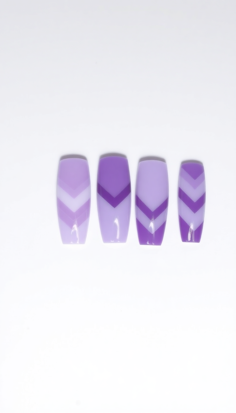 14. Chevron in Shades of Violet