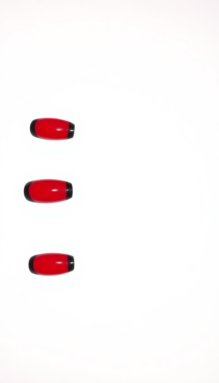 15. Fiery Red with Black Tips
