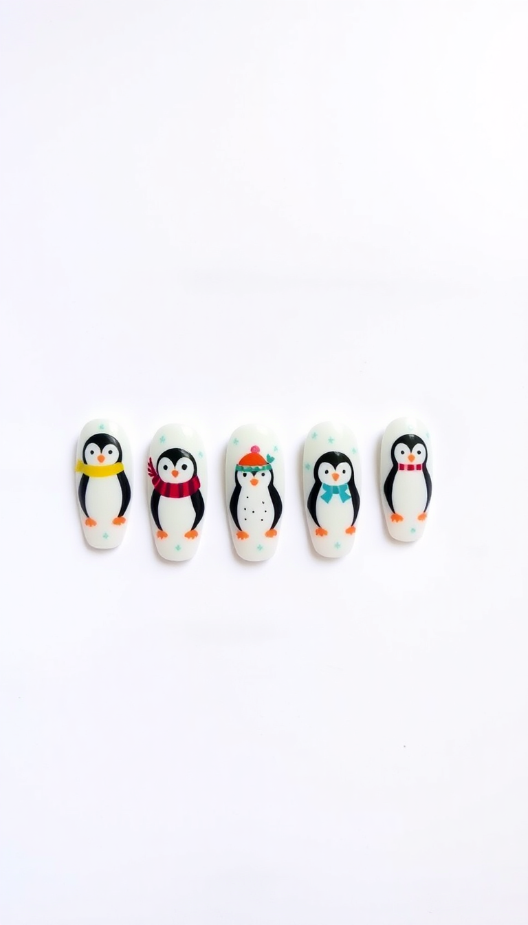 15. Playful Penguin Motifs