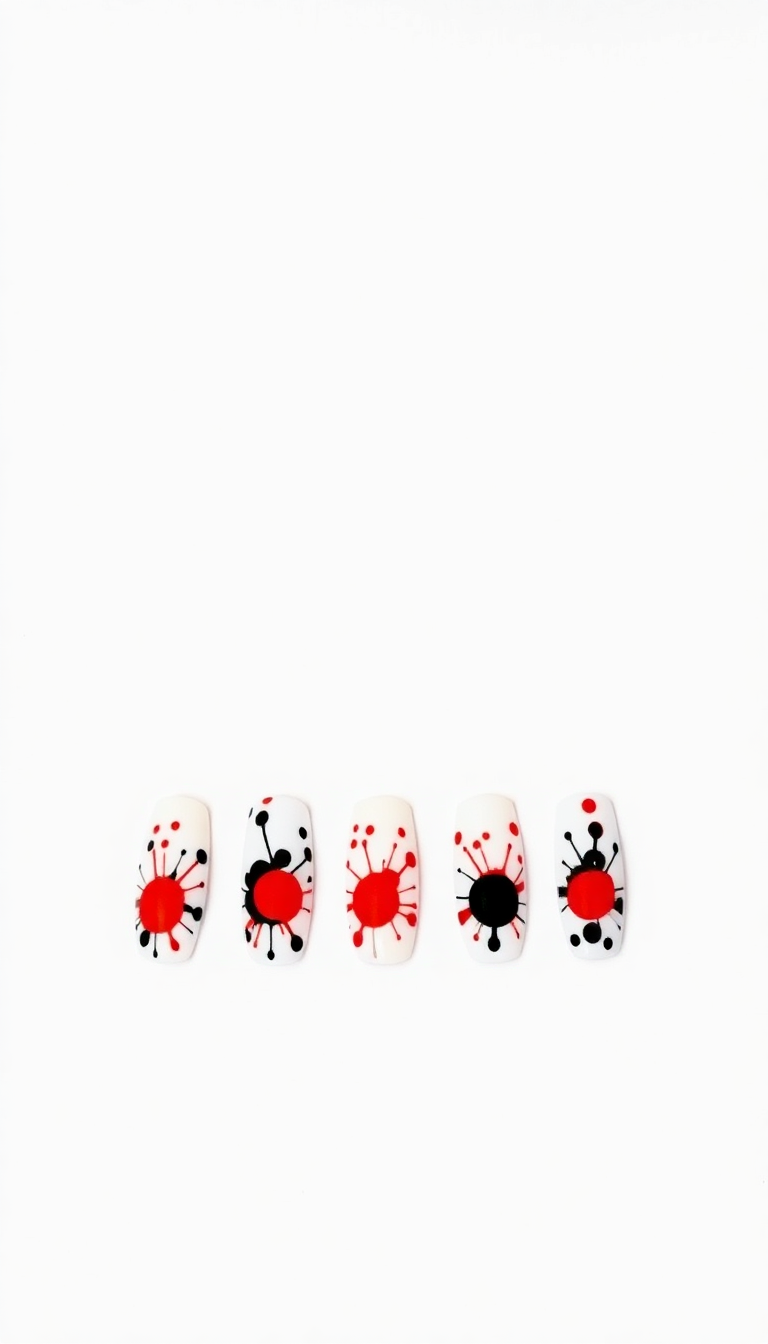 15. Pop Art Inspired Red Splashes