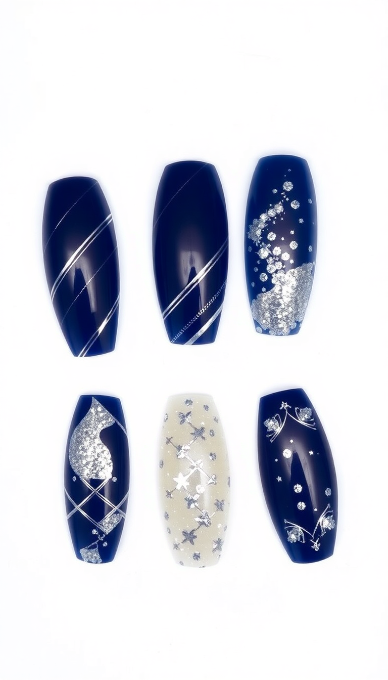 17. Luxe Navy and Silver Combo