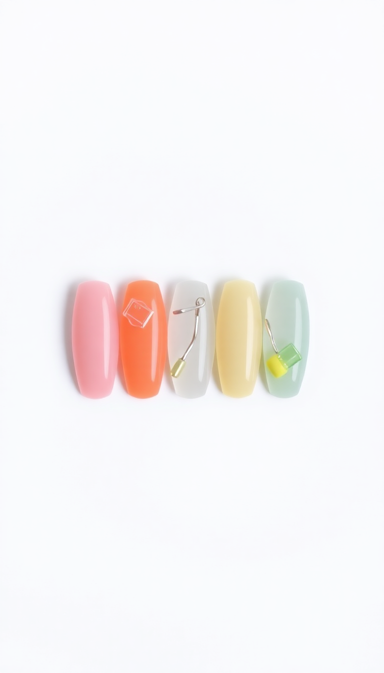 2. Magnetic Charm - Floating Nail Polish Shelves
