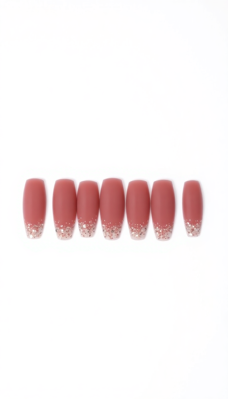 3. Glittering Mauve Accents
