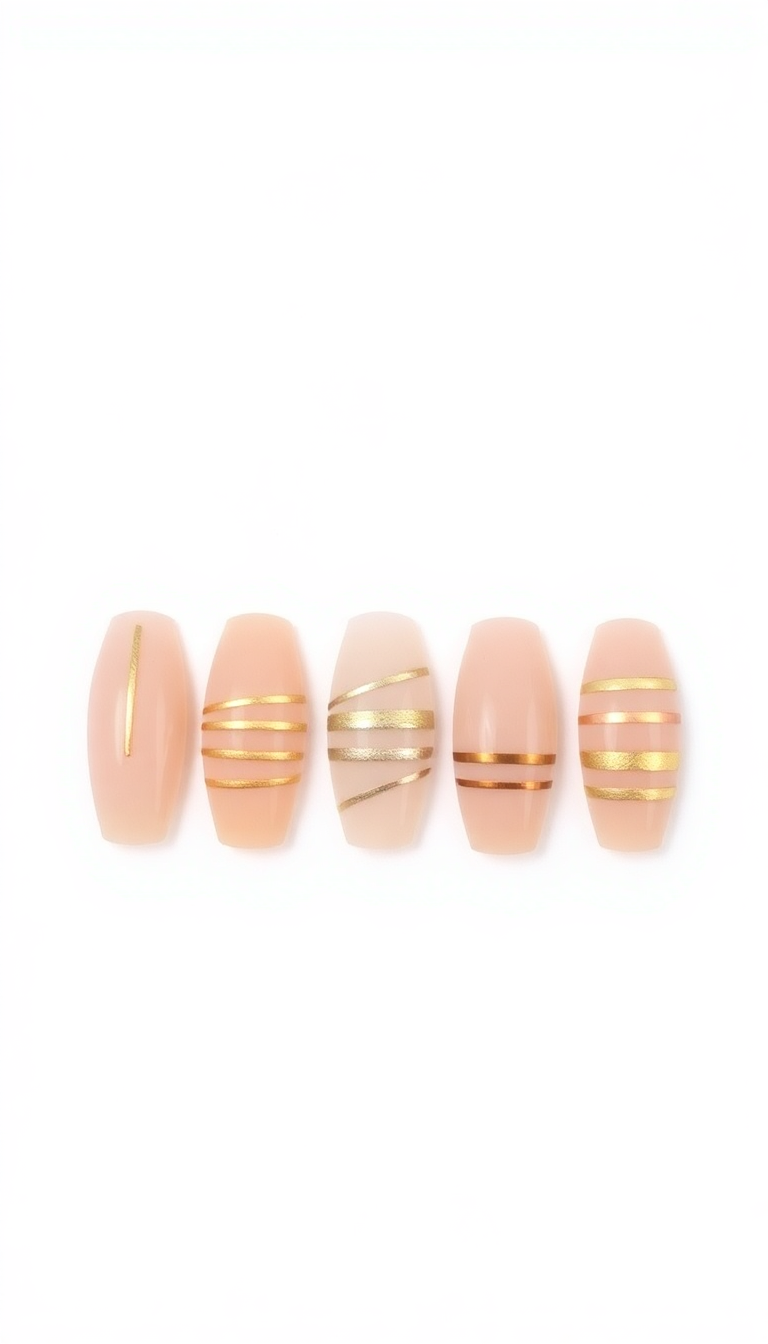 3. Metallic Stripes