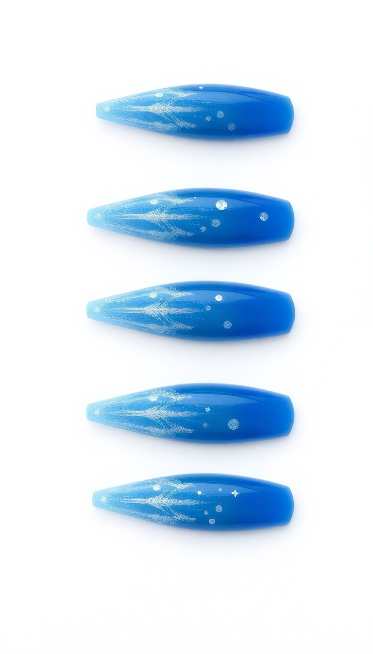4. Classic Winter Blue Icicles