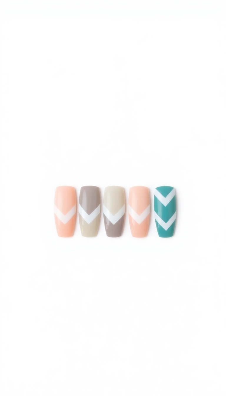 6. Classic Chevron in Muted Hues