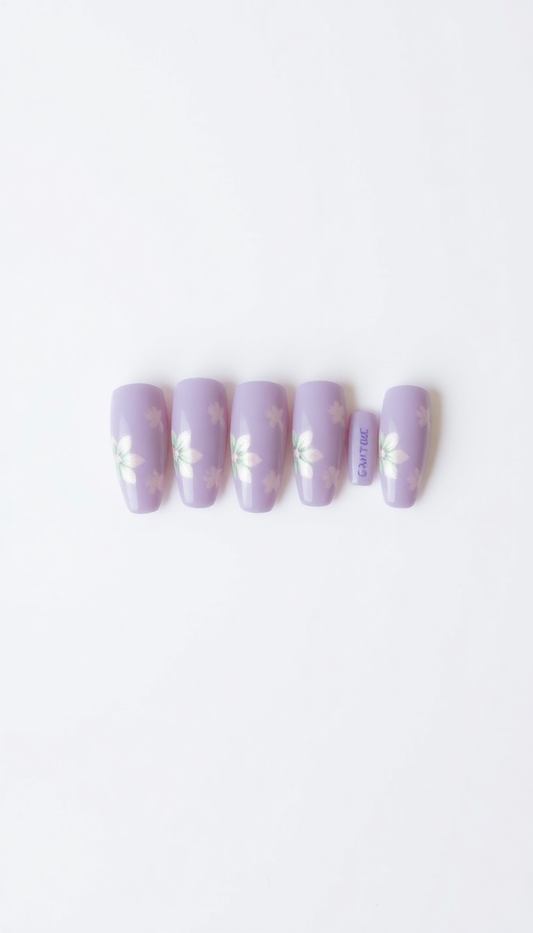 6. Floral Patterns in Pastel Violet