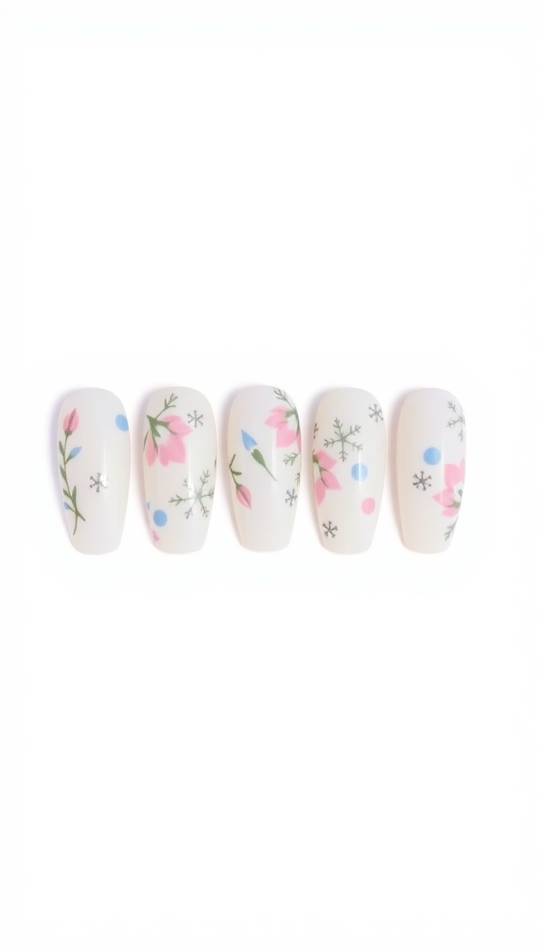 7. Floral Patterns Meet Winter Mood
