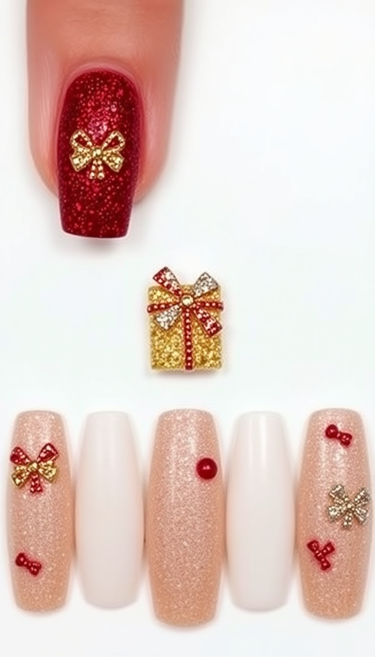 7. Glittery Gift Boxes