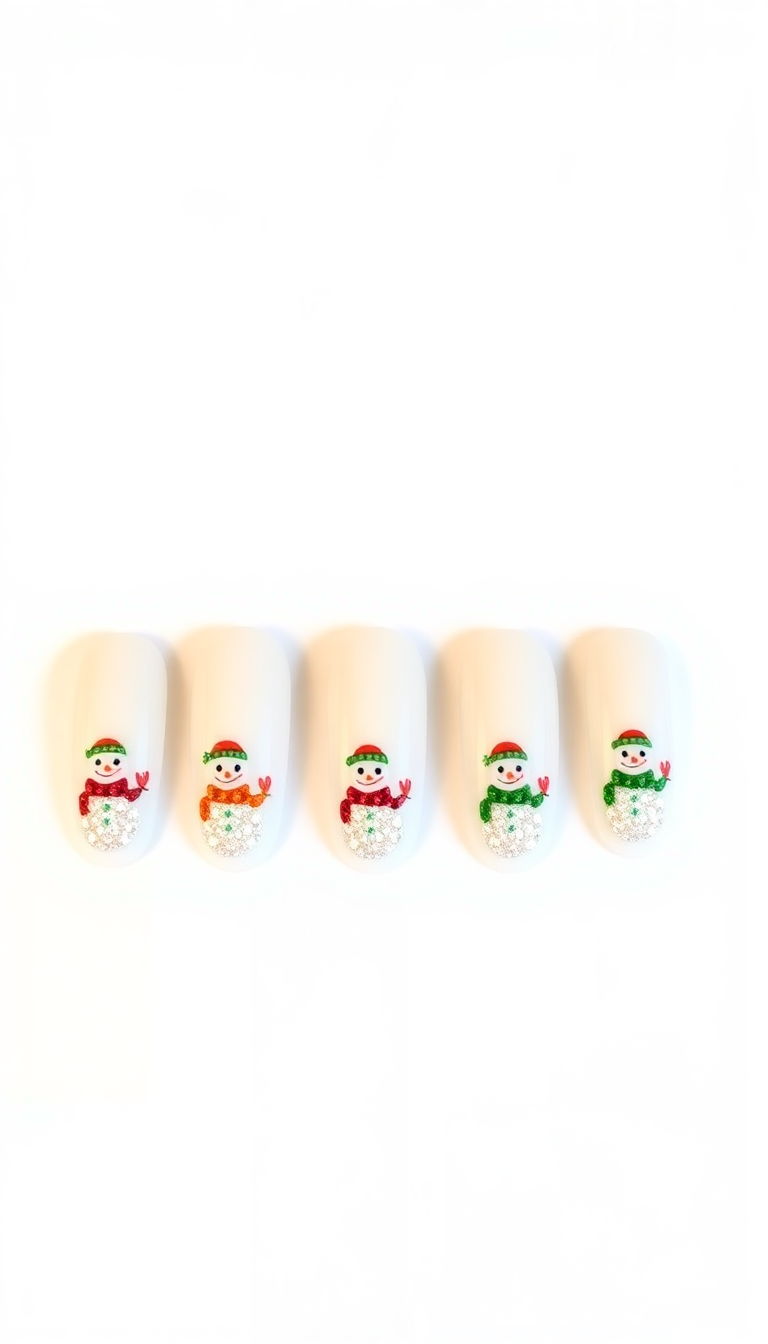 8. Dazzling Snowman Accents