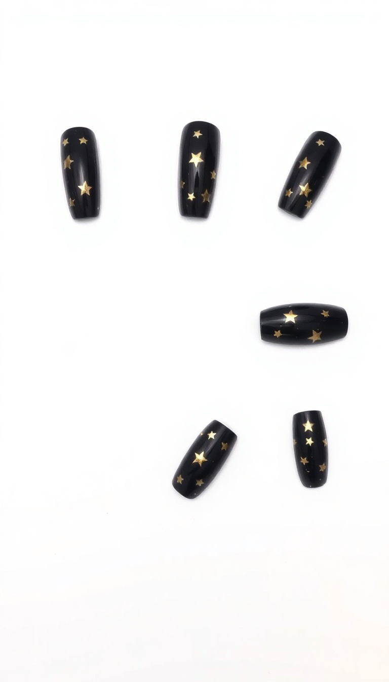 9. Gleaming Gold Stars
