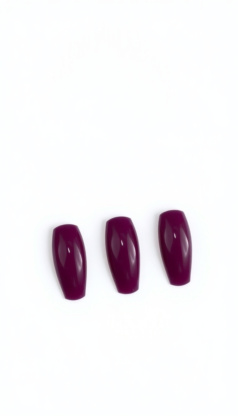 9. Glossy Plum Perfection