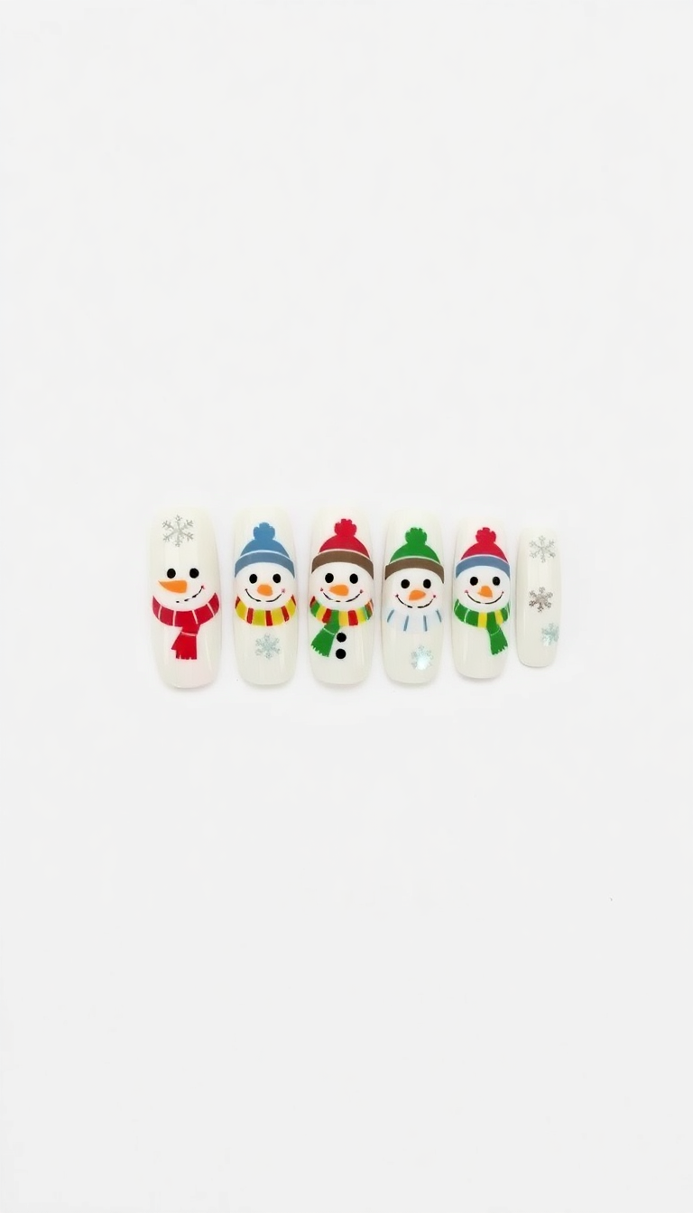 Snowman Nails