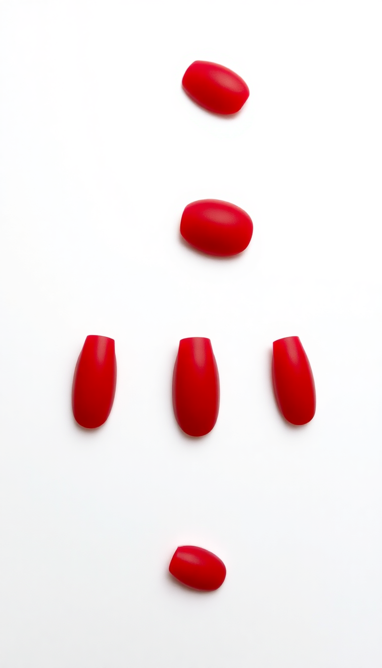 10. Bold Crimson Matte Finish