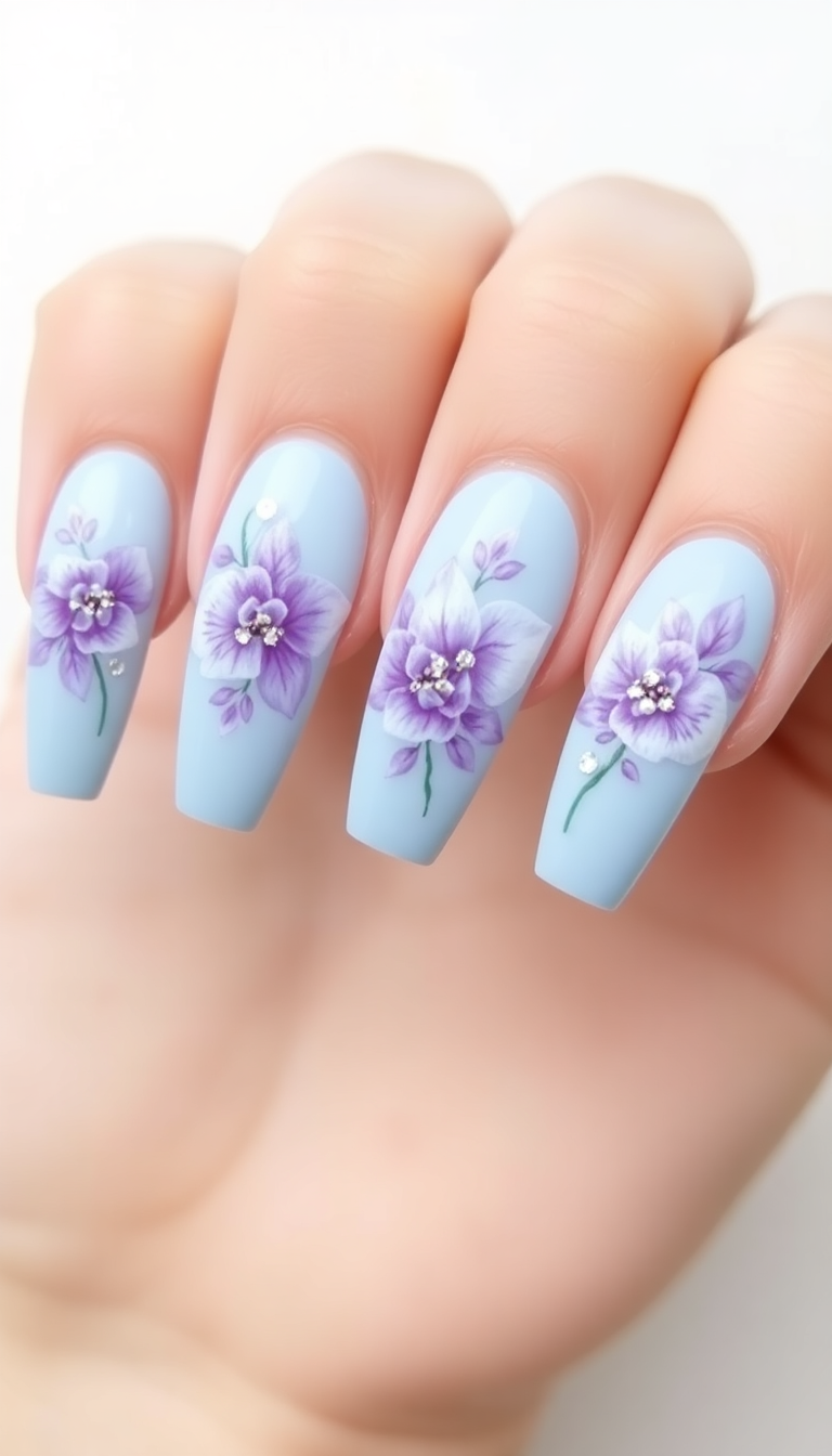 10. Icy Orchid Accents