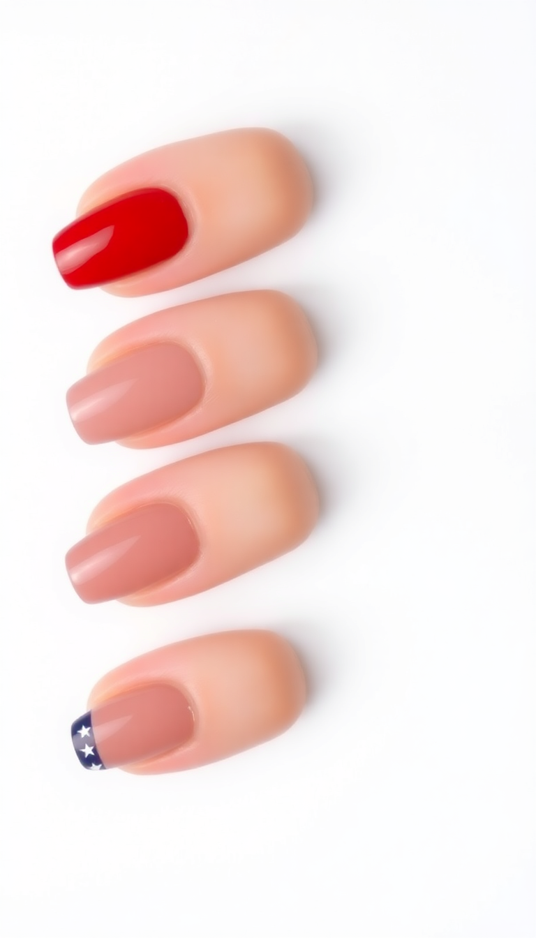 10. Minimalist Patriotic Colors