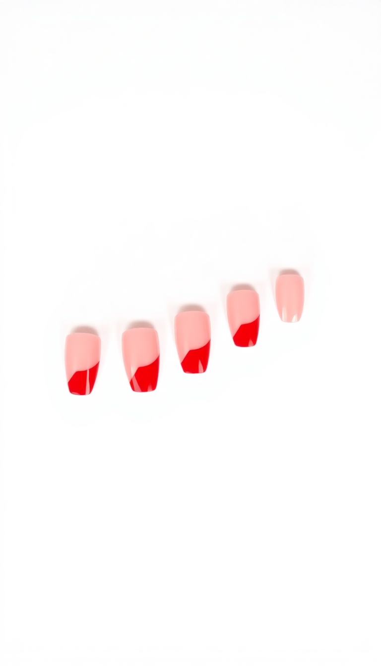 10. Minimalist Red with Negative Space