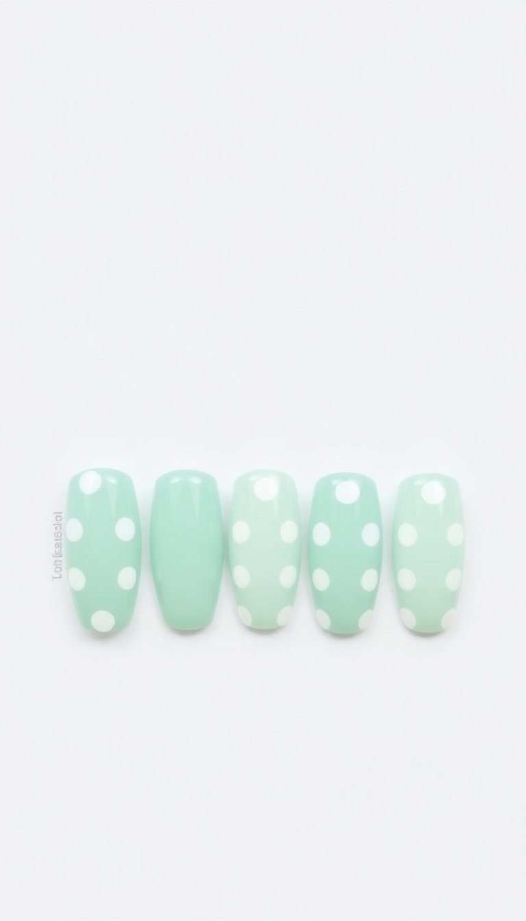 10. Mint Polka Dots