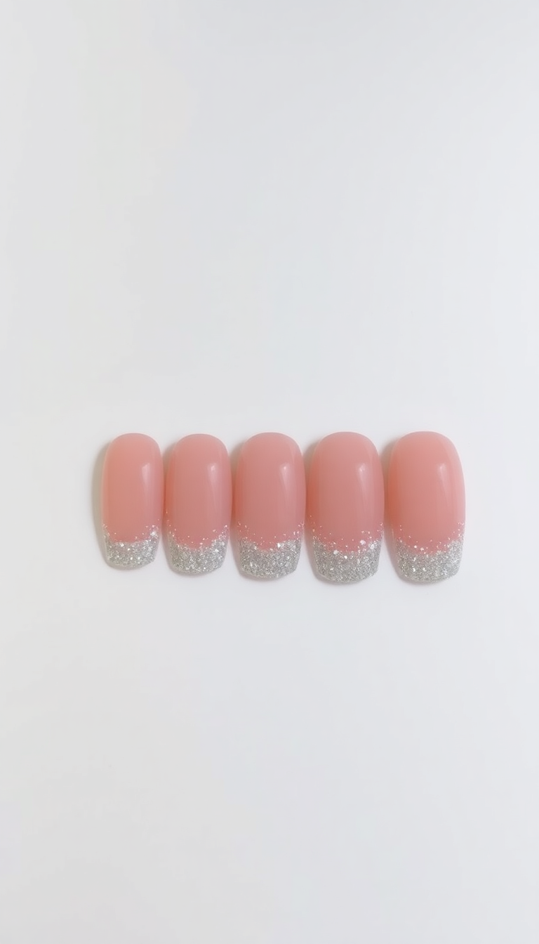 10. Sparkling Glitter Tips
