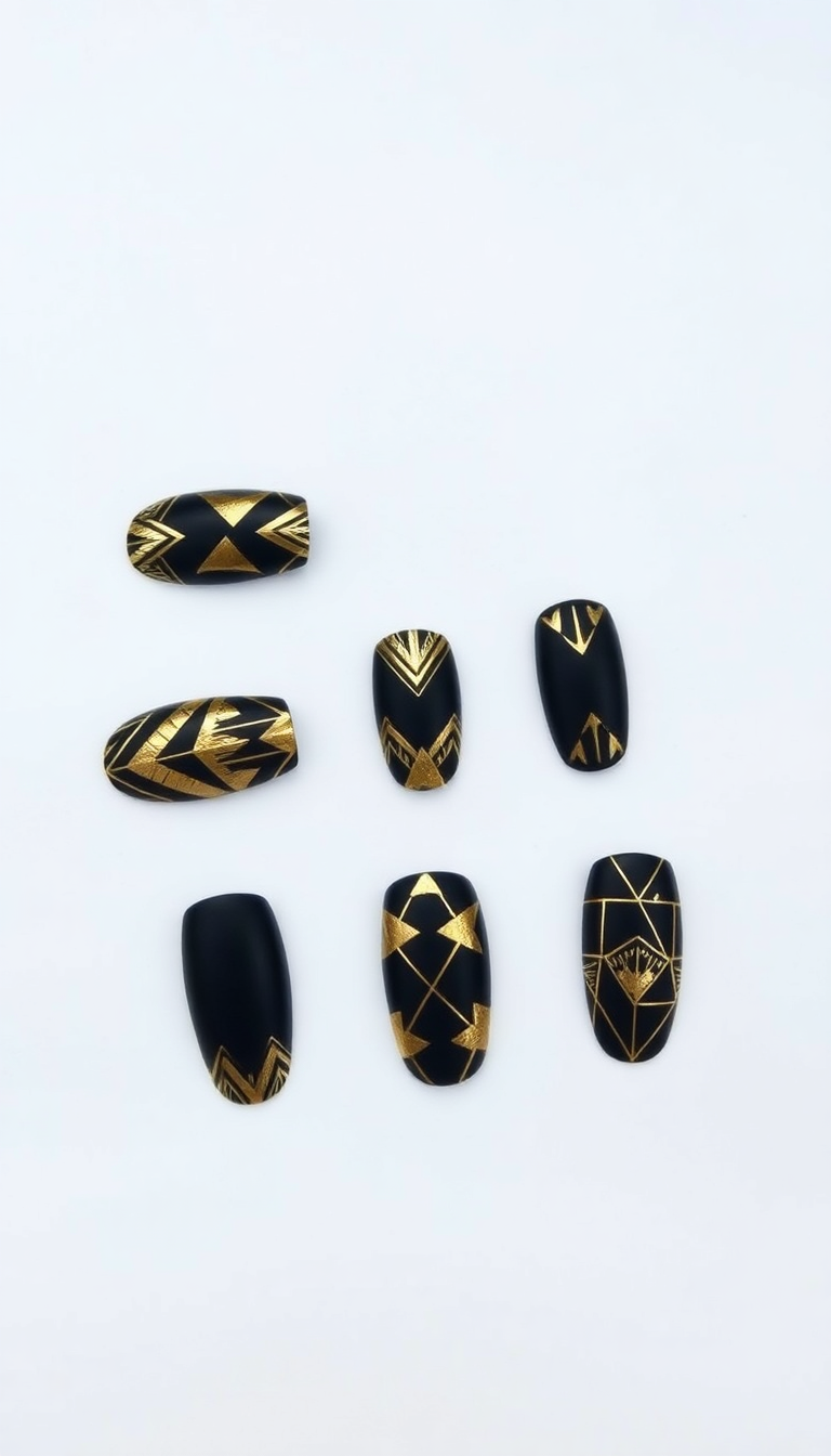 10. Trendy Gold Geometric Patterns
