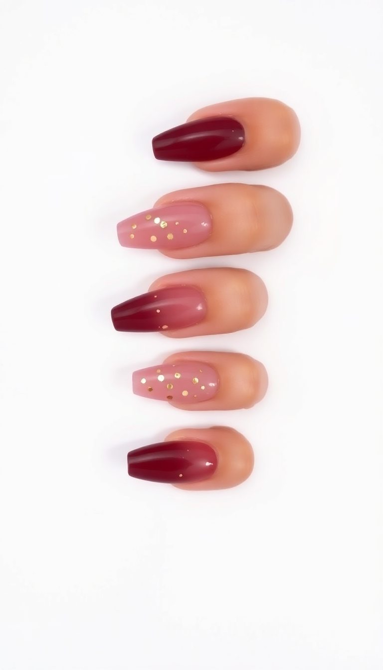11. Berry and Gold Flakes
