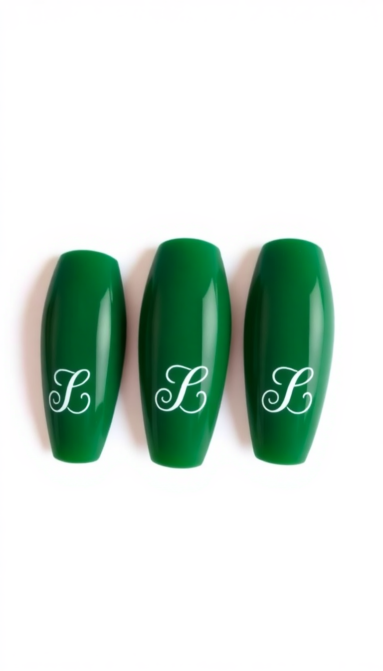 11. Christmas Tree Green with Monogram