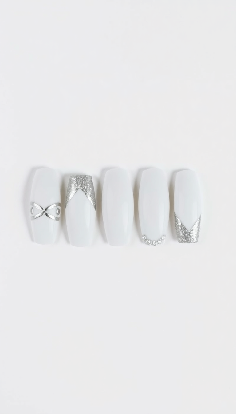 11. Crisp White & Silver Combos