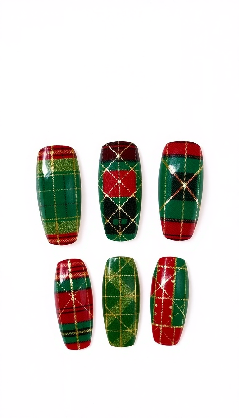 11. Festive Plaid Details