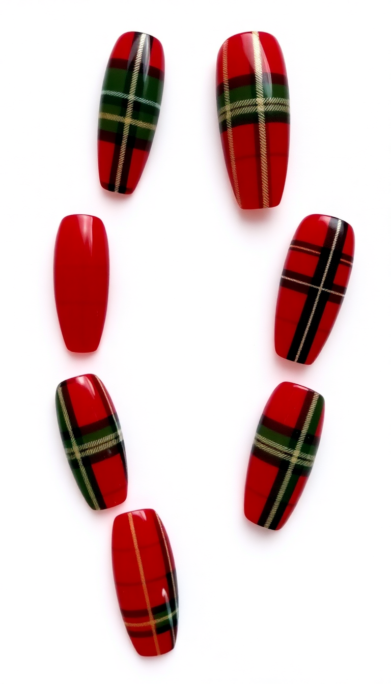 11. Festive Plaid on Crimson