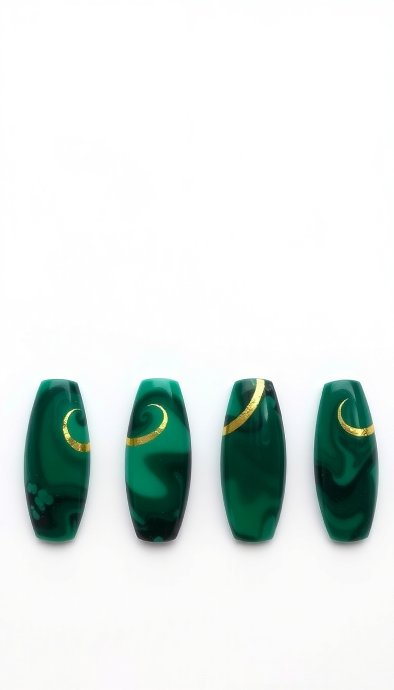 11. Luxe Emerald Marble