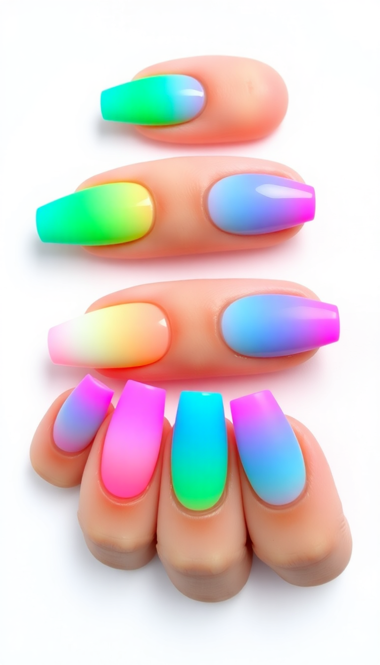 11. Neon and Pastel Mix