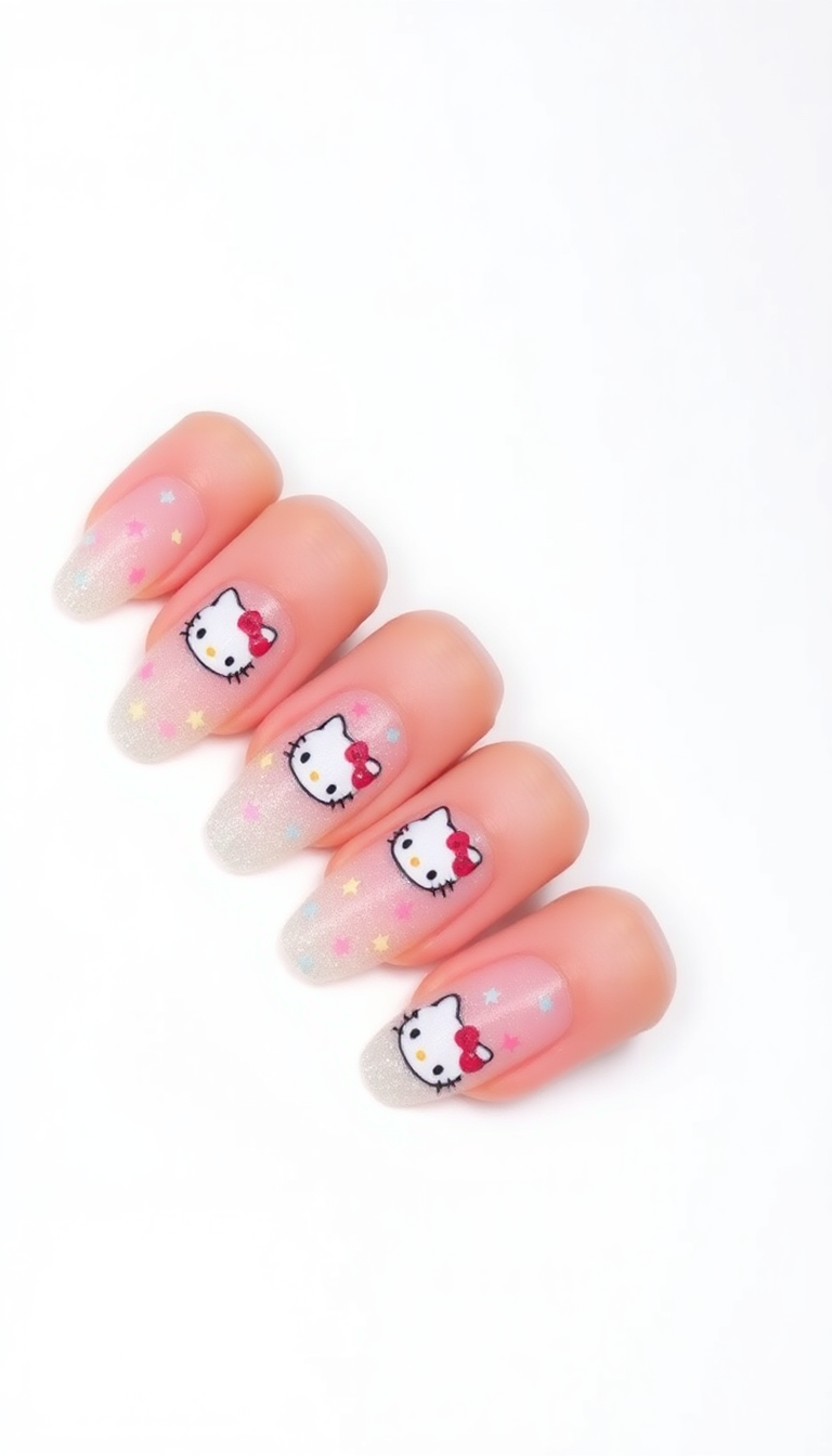 11. Shimmering Hello Kitty and Stars