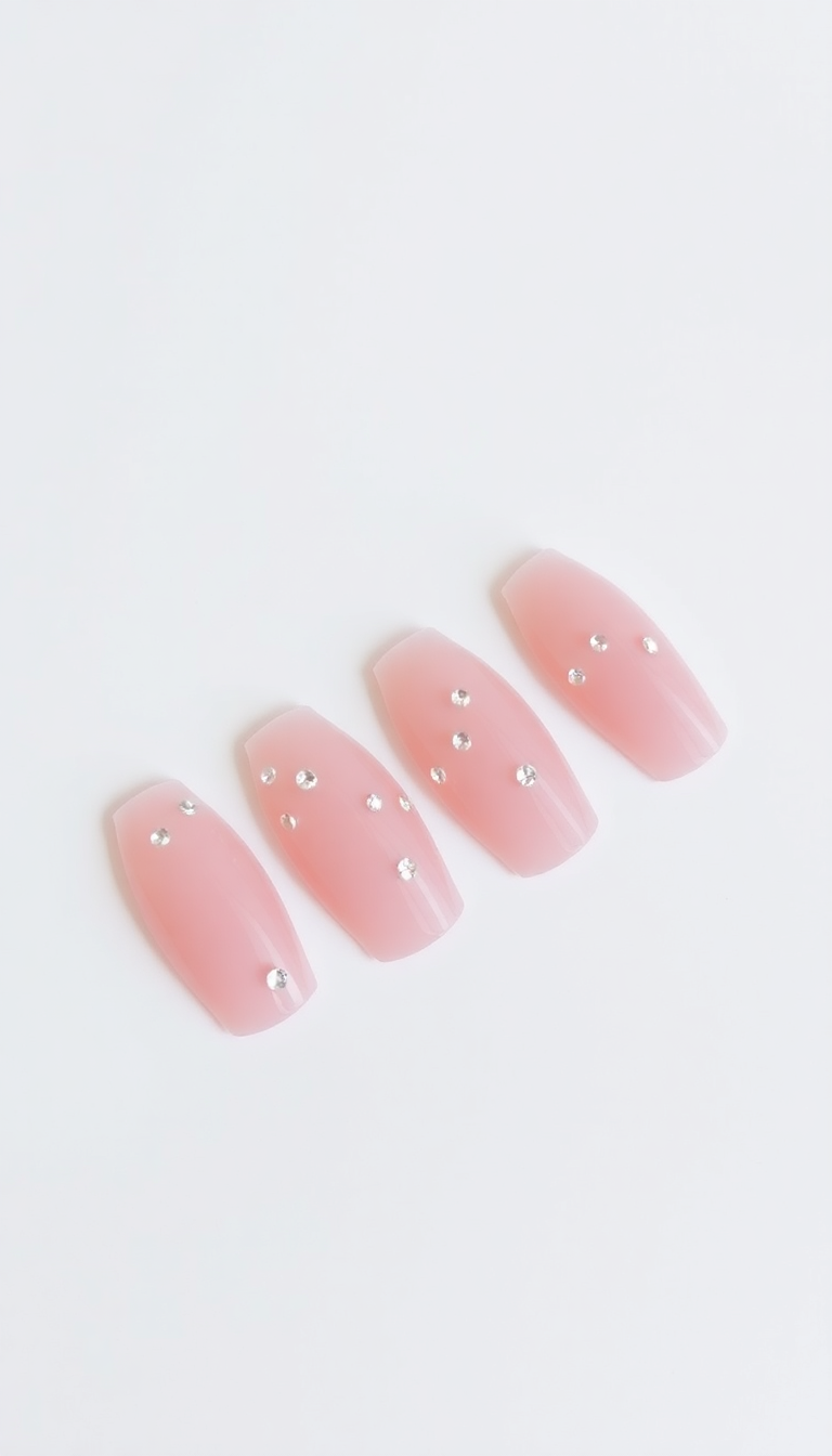 11. Soft Pink with Crystal Embellishments