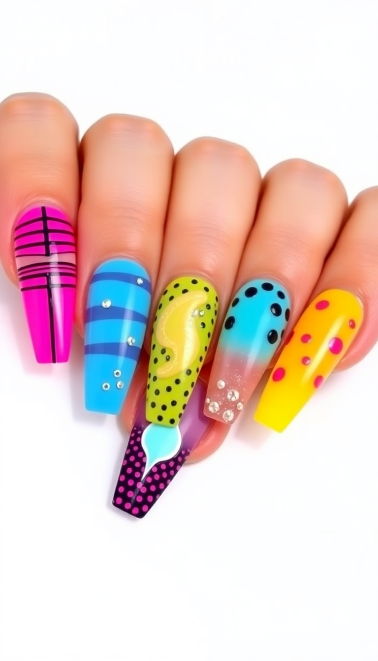 11. Unique Flare Nails