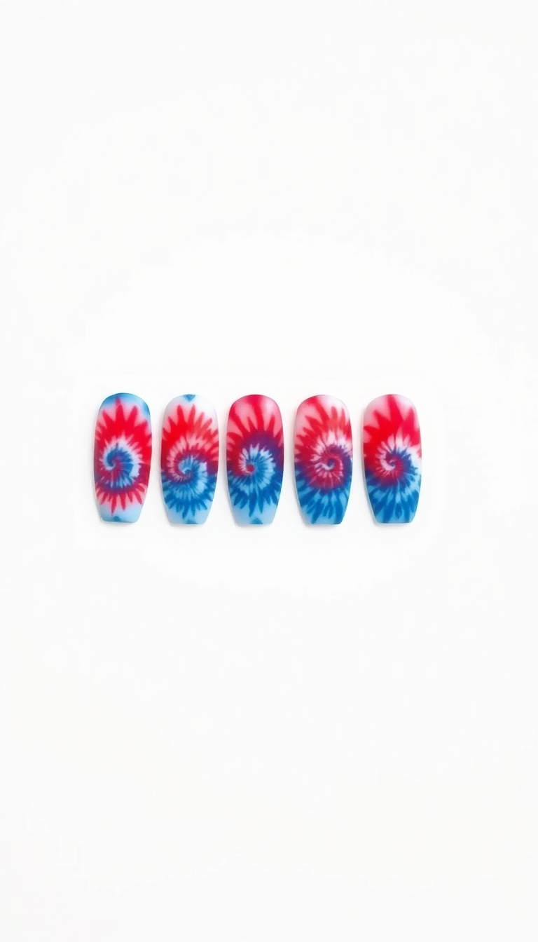 11. Vibrant Patriotic Tie-Dye