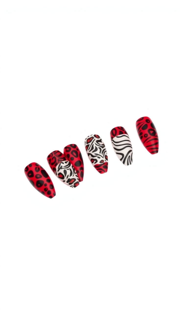 11. Vibrant Red Animal Prints