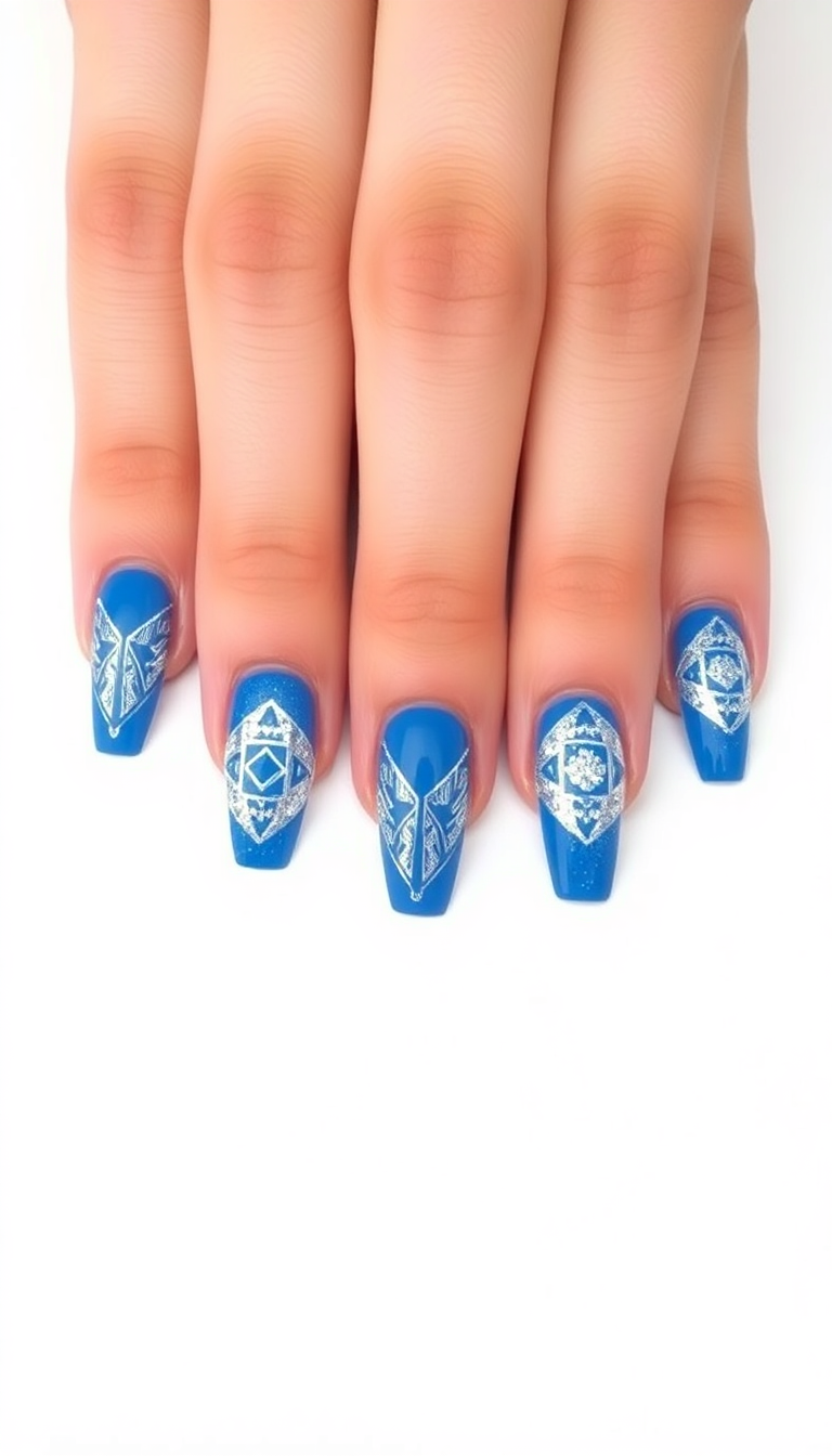 12. Bold Blue and Silver Combos