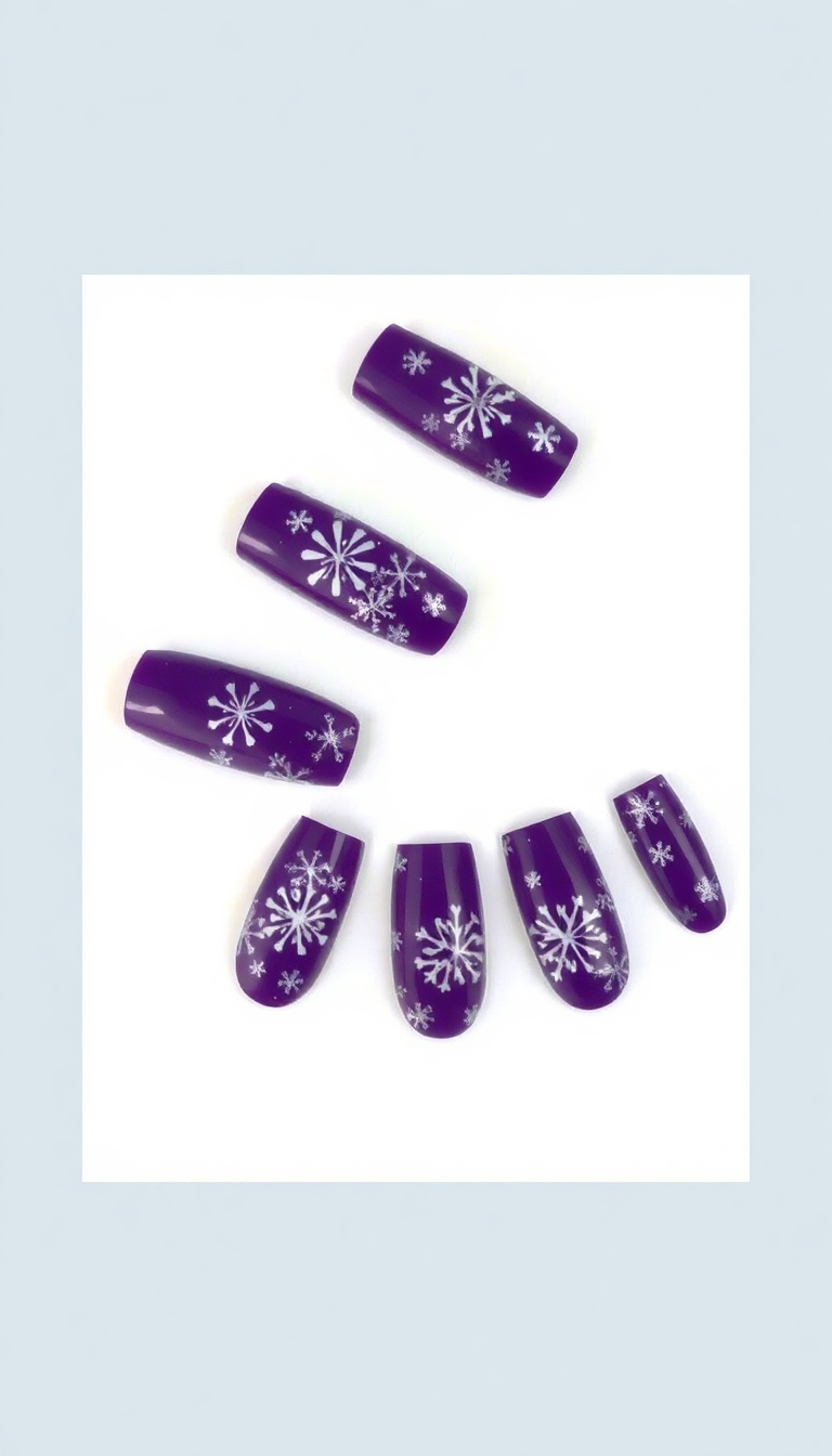 12. Purple Snowflakes