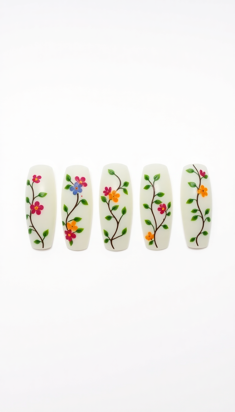 12. Vibrant Floral Vines