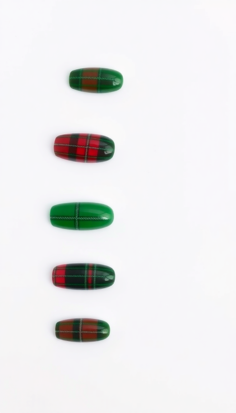 13. Festive Green and Tartan