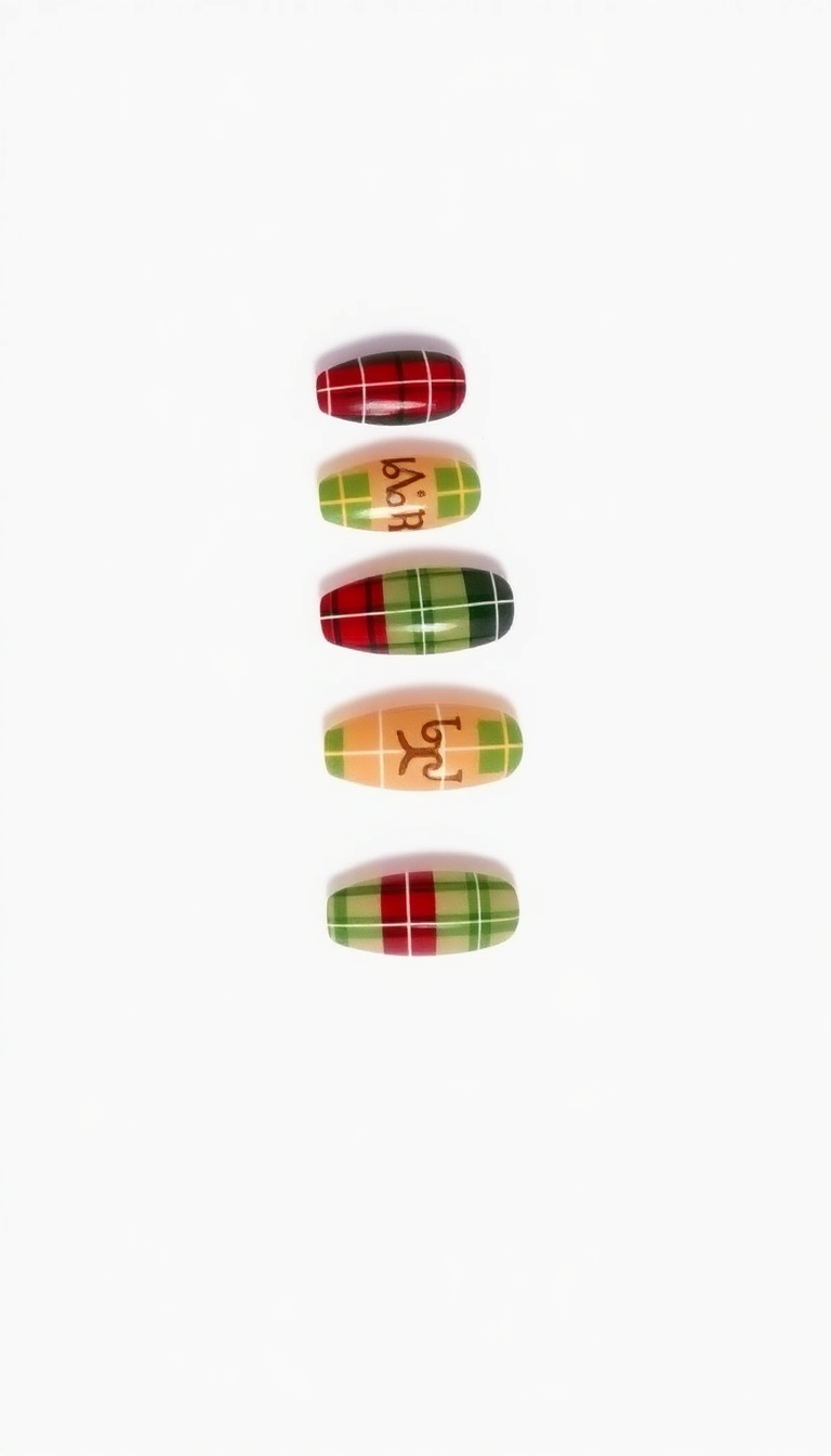 13. Festive Plaid Accents