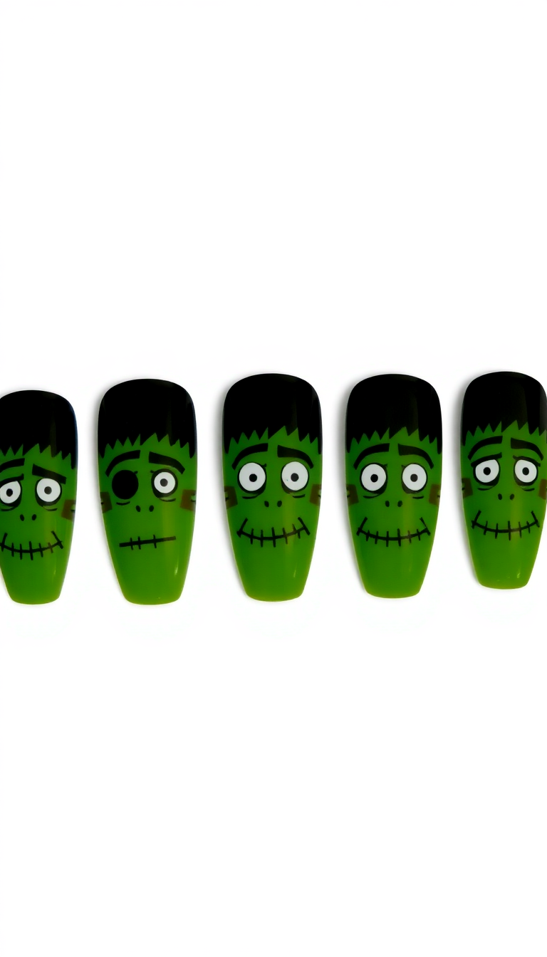 13. Frightful Frankenstein Faces