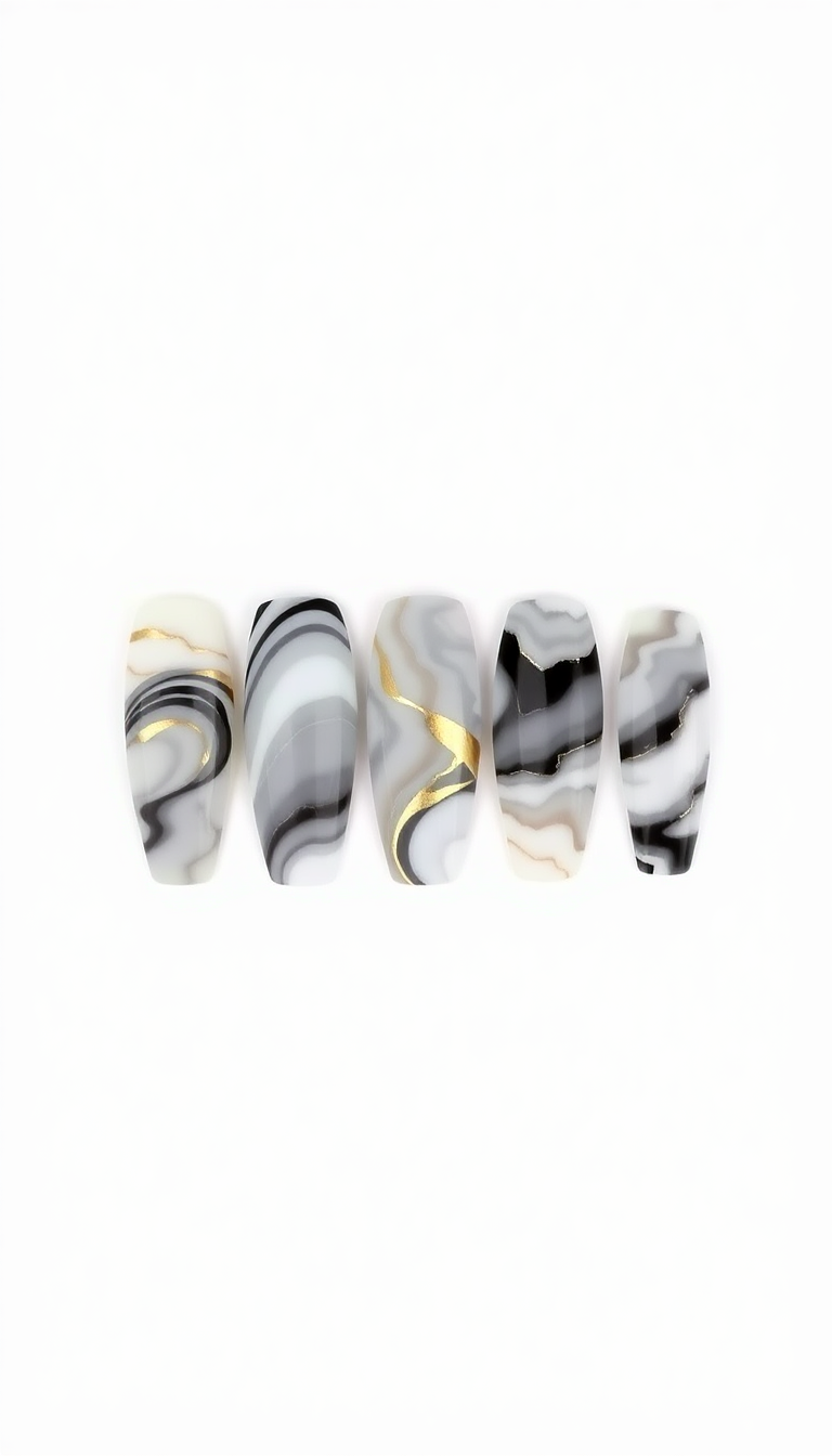13. Luxurious Marble Swirls