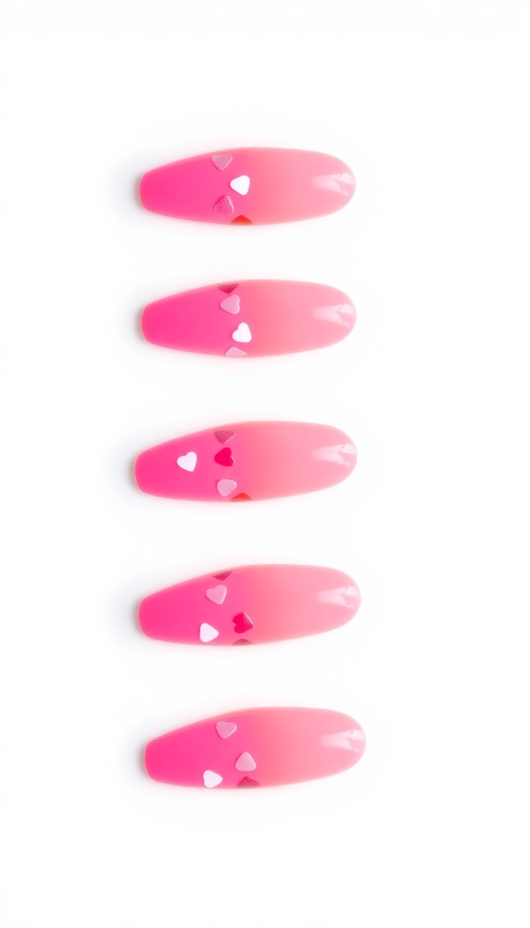 14. Barbie Pink with Heart Confetti