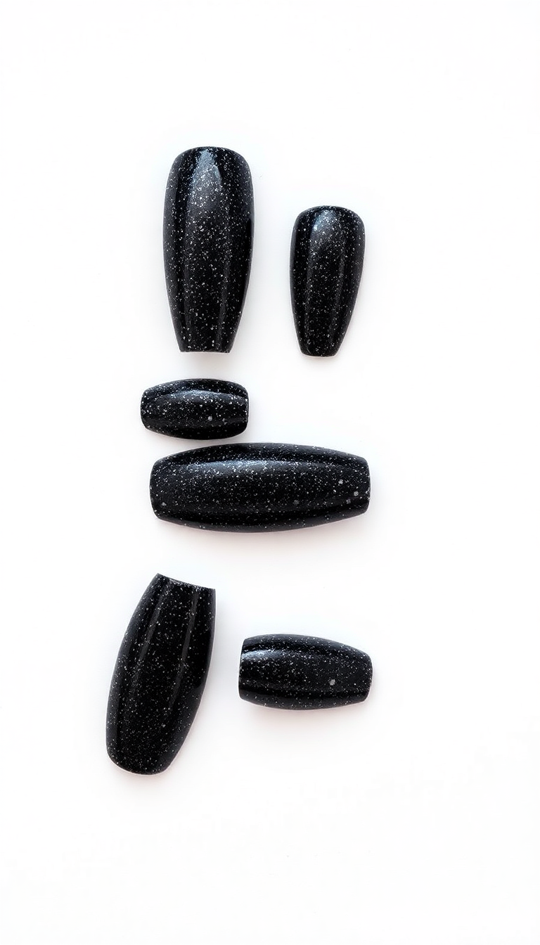 14. Black Glitter Galore