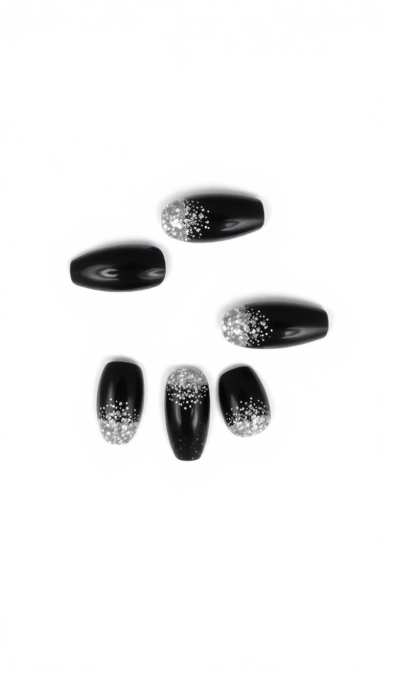 14. Bold Black Glitz  