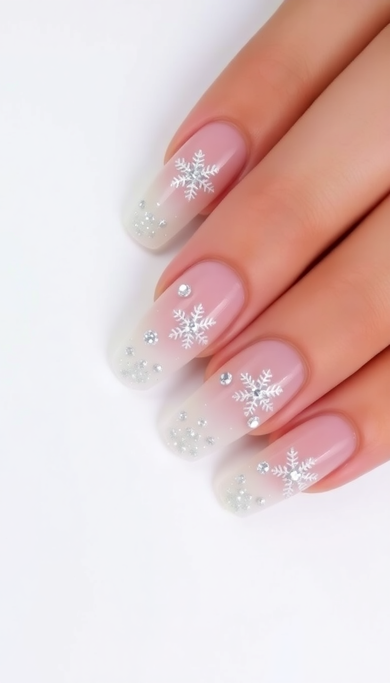 14. Delicate Snowflake Accents