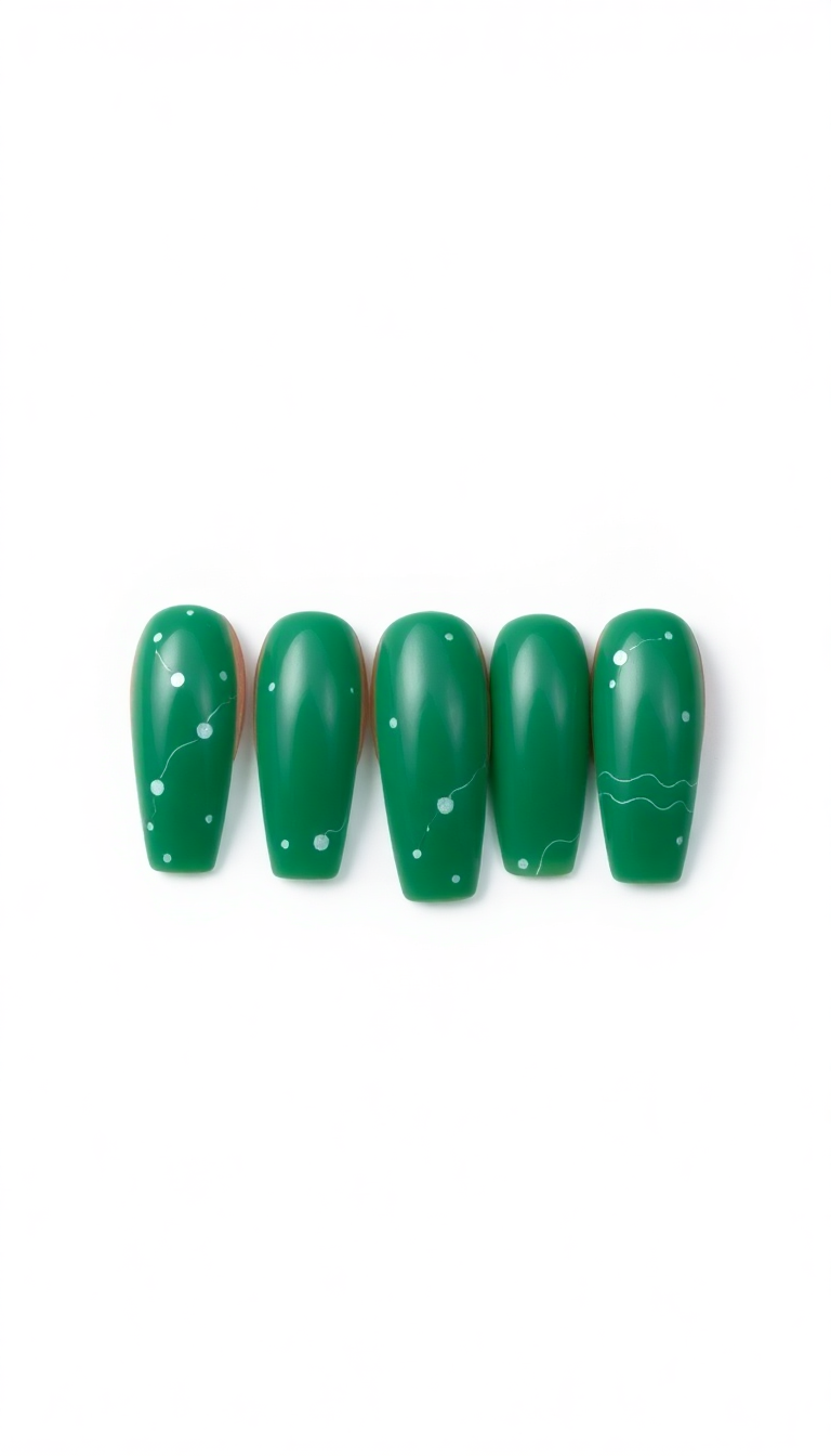 14. Emerald Dots and Lines