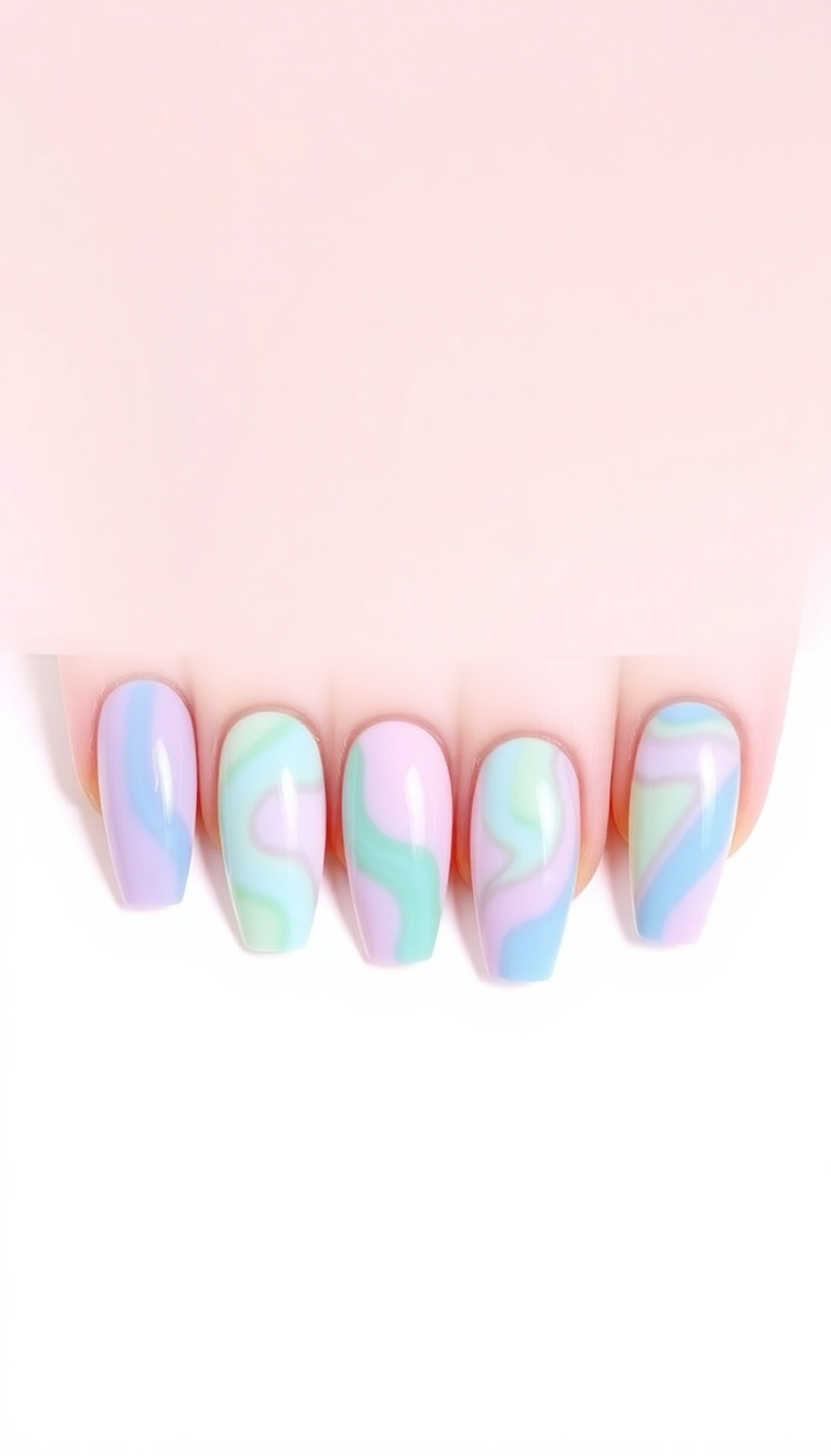 14. Pastel Marble Effect